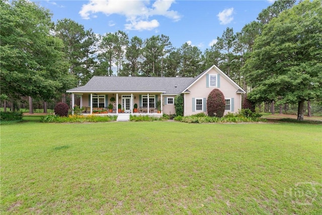 2441 Bovine Rd, Sylvania, GA 30467 - ranch-style house with covered porch and a front lawn