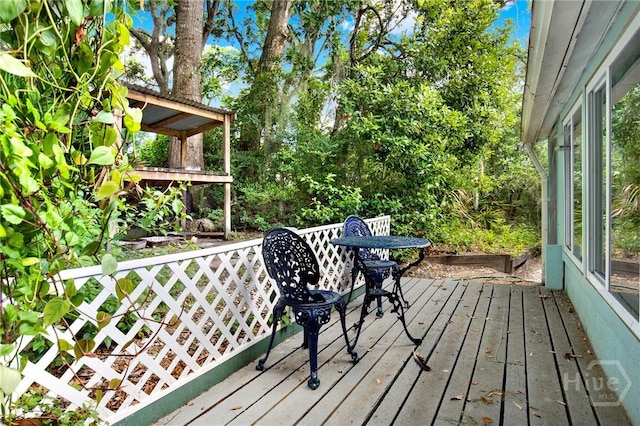 119 Catalina Dr, Tybee Island, GA 31328 - view of wooden deck