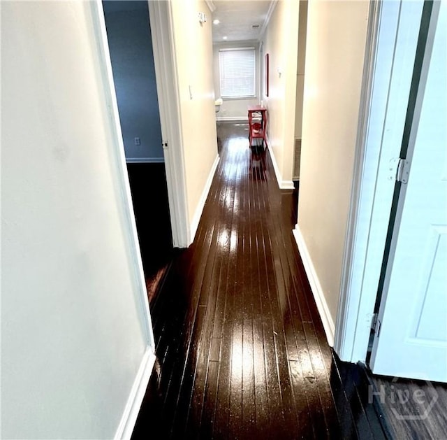 2210 Mosley St, Savannah, GA 31404 - hall with wood-type flooring and baseboards