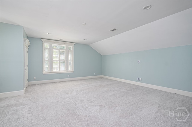 83 Waterway Dr, Savannah, GA 31411 - bonus room featuring vaulted ceiling, light carpet, and recessed lighting