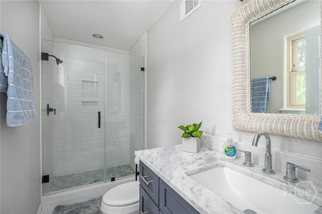 397 Hunt Dr, Savannah, GA 31406 - bathroom featuring vanity and a shower stall