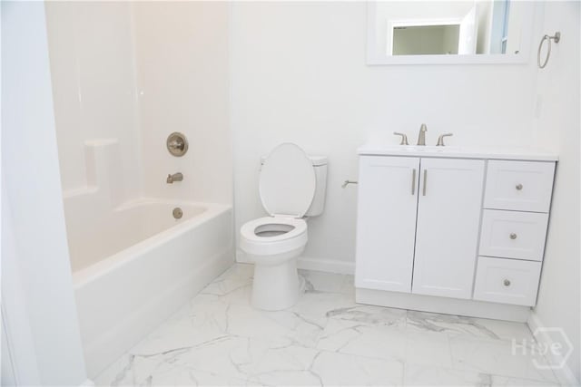 238 Millen St, Savannah, GA 31415 - bathroom with marble finish flooring, vanity, and  shower combination