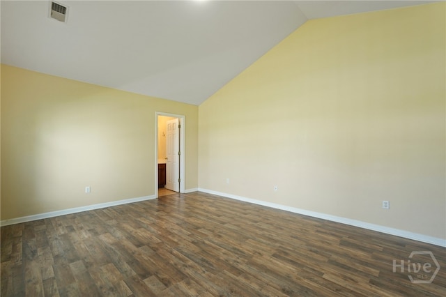 31 Cottingham Way, Pooler, GA 31322 - empty room with lofted ceiling and dark wood-style floors