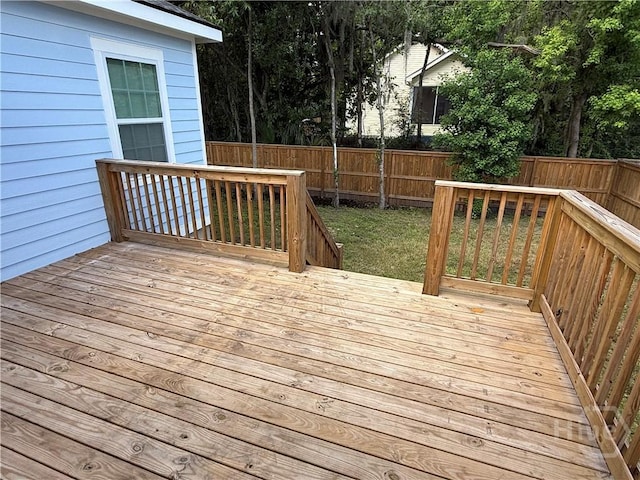 2310 Coakley St, Savannah, GA 31404 - wooden deck featuring a fenced backyard