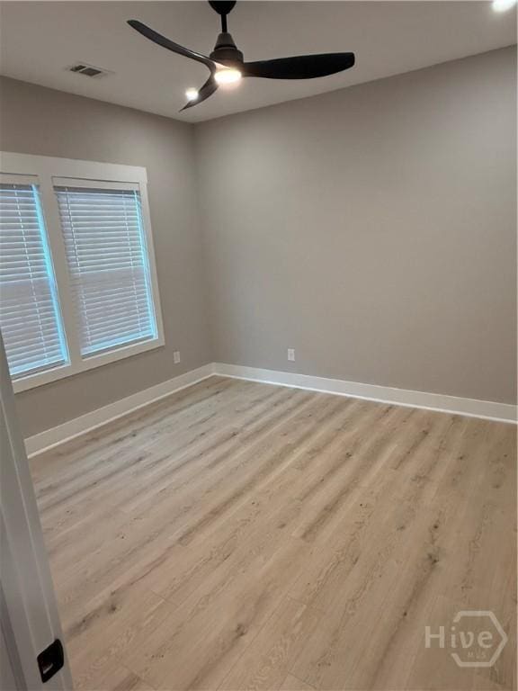 2310 Coakley St, Savannah, GA 31404 - empty room featuring ceiling fan and light wood-style flooring