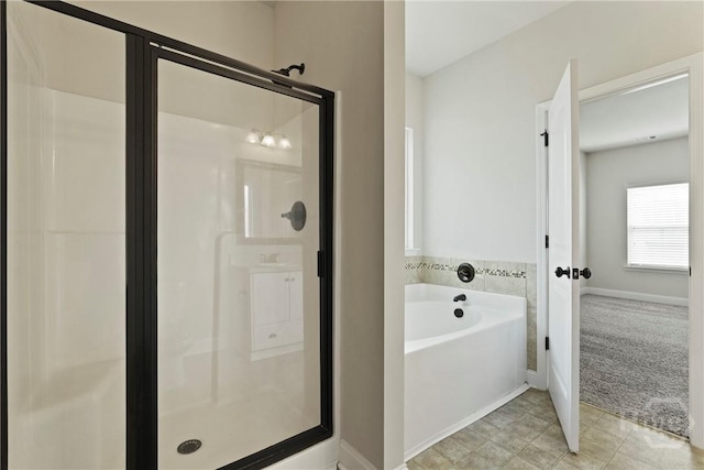 153 Whirlwind Way, Guyton, GA 31312 - full bath featuring a shower stall and a garden tub