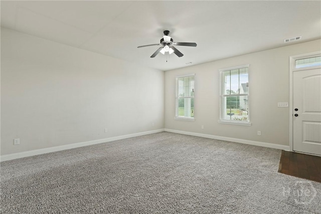 153 Whirlwind Way, Guyton, GA 31312 - carpeted spare room with a ceiling fan and baseboards