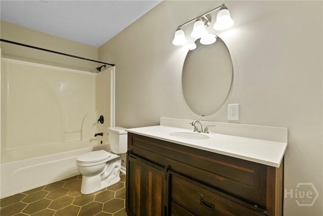 7305 Leghorn St, Savannah, GA 31406 - full bathroom with vanity, bathing tub / shower combination, and tile patterned flooring