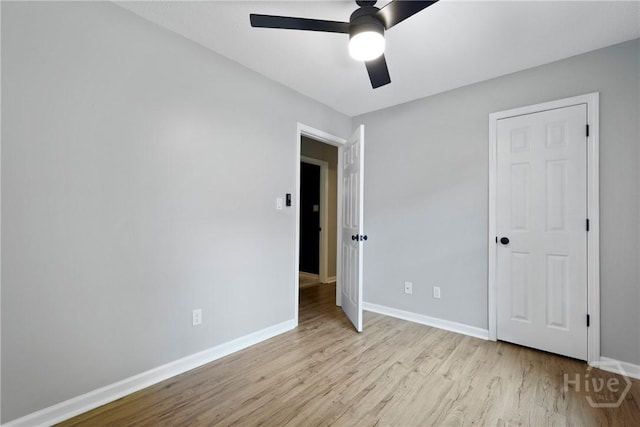 7305 Leghorn St, Savannah, GA 31406 - unfurnished bedroom featuring wood finished floors and ceiling fan