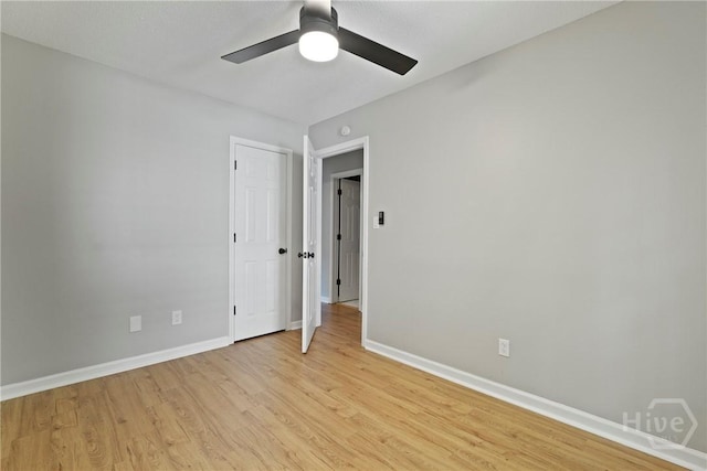 7305 Leghorn St, Savannah, GA 31406 - unfurnished bedroom featuring light wood finished floors and ceiling fan