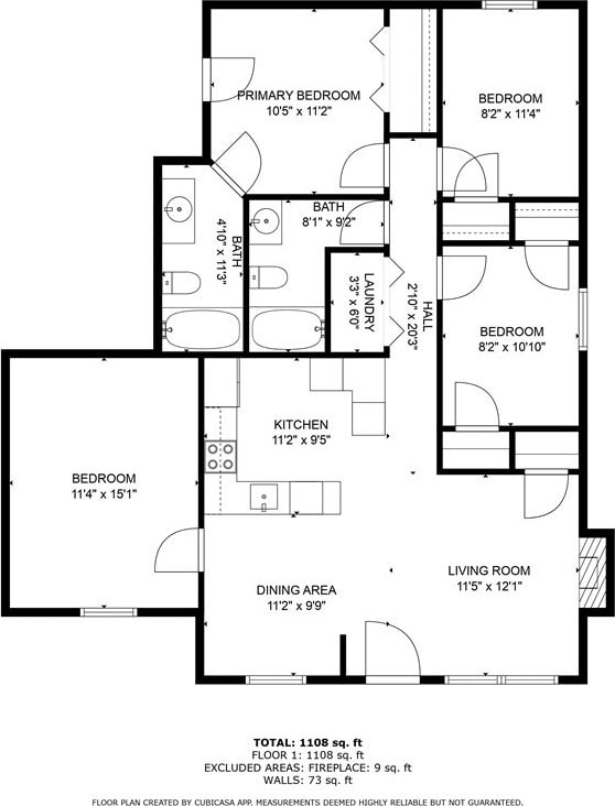 7305 Leghorn St, Savannah, GA 31406 - view of property floor plan