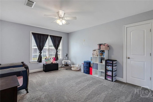 243 Forest St NE, Ludowici, GA 31316 - bedroom with carpet and ceiling fan