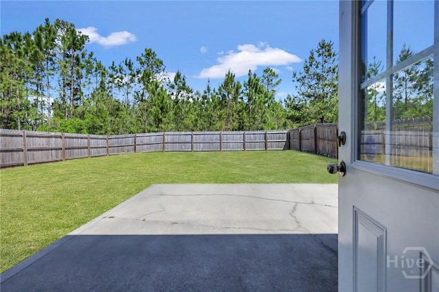 243 Forest St NE, Ludowici, GA 31316 - fenced backyard featuring a patio area