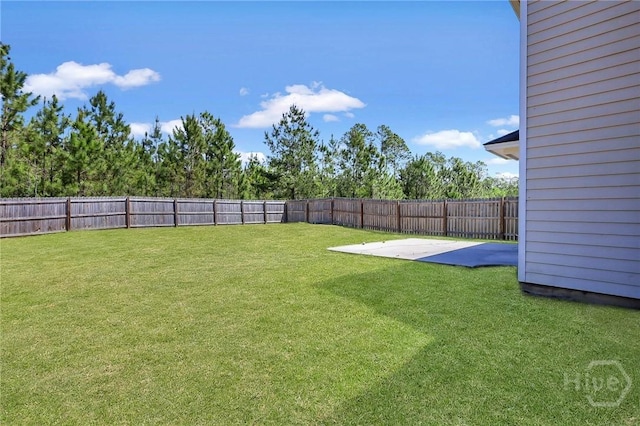 243 Forest St NE, Ludowici, GA 31316 - fenced backyard with a patio area