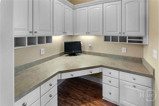 903 River Oaks Dr Unit 903, Richmond Hill, GA 31324 - unfurnished office with built in desk and dark wood-style floors