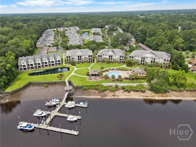 903 River Oaks Dr Unit 903, Richmond Hill, GA 31324 - drone / aerial view of a nearby body of water and a forest