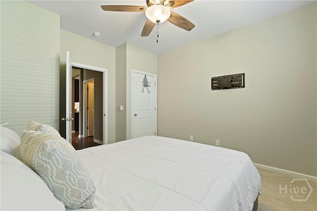 7 Saddle St N, Savannah, GA 31407 - bedroom featuring a ceiling fan and carpet floors