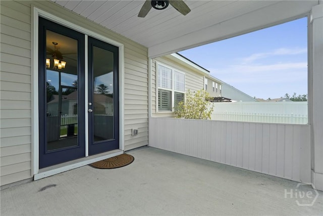 7 Saddle St N, Savannah, GA 31407 - view of patio / terrace featuring a ceiling fan