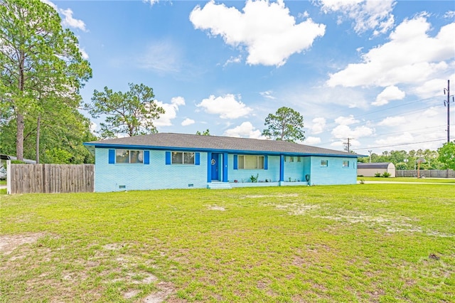 124 Drennon Dr, Jesup, GA 31545 - ranch-style home featuring crawl space and brick siding