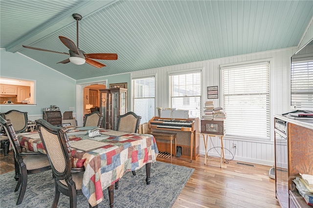 124 Drennon Dr, Jesup, GA 31545 - dining space featuring ceiling fan and light wood-style flooring