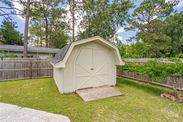 124 Drennon Dr, Jesup, GA 31545 - view of shed with a fenced backyard
