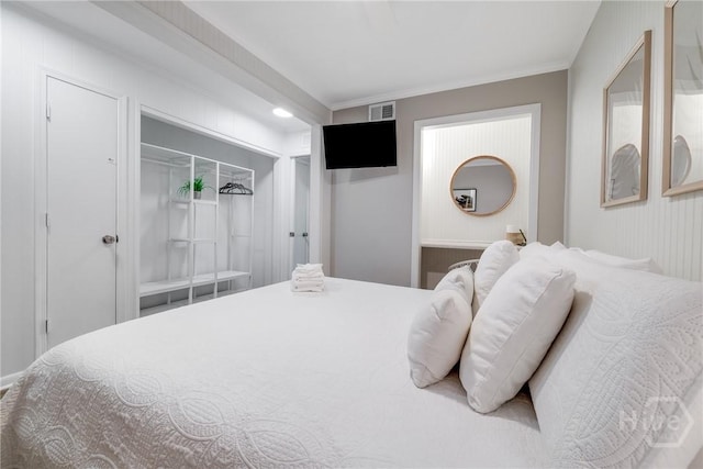 1217 Bay St Unit 109B, Tybee Island, GA 31328 - bedroom with crown molding