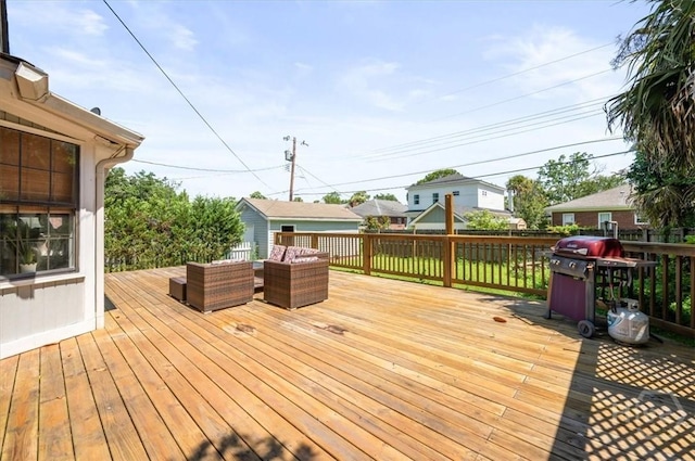 308 E 55th St, Savannah, GA 31405 - deck featuring grilling area