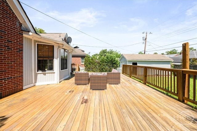 308 E 55th St, Savannah, GA 31405 - deck with outdoor lounge area