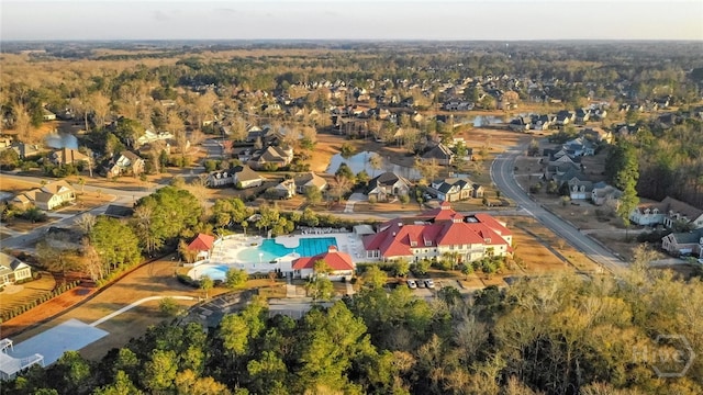 17 Hickory Grove Pt, Savannah, GA 31405 - aerial overview of property's location featuring a pool and nearby suburban area