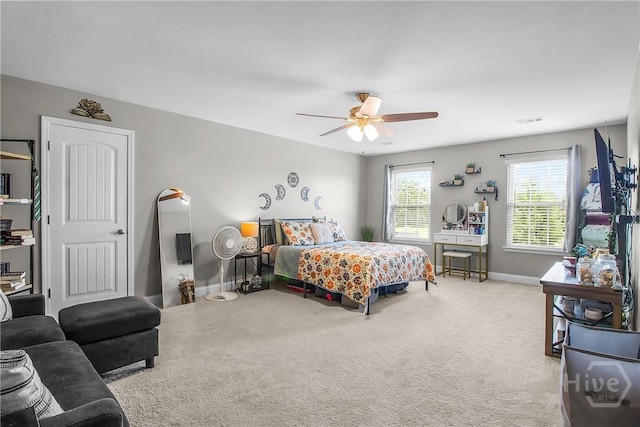 161 Laurel Ln, Guyton, GA 31312 - bedroom featuring carpet floors and ceiling fan