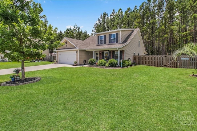 161 Laurel Ln, Guyton, GA 31312 - traditional home with an attached garage, driveway, and roof with shingles