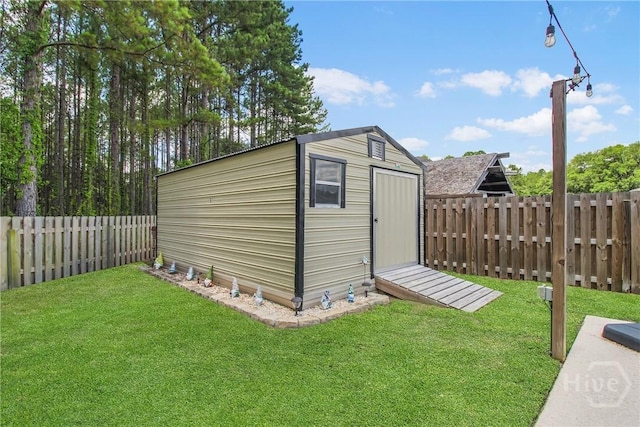 161 Laurel Ln, Guyton, GA 31312 - view of shed featuring a fenced backyard