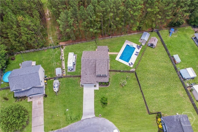 161 Laurel Ln, Guyton, GA 31312 - drone / aerial view of a pool area