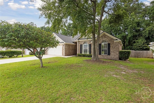 226 Silver Brook Cir, Pooler, GA 31322 - view of front facade with driveway, brick siding, and an attached garage