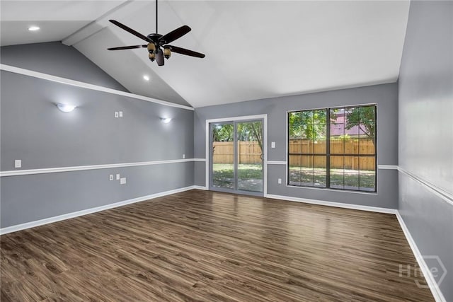 2 Brandle Cv, Savannah, GA 31405 - unfurnished room featuring wood finished floors, a ceiling fan, and recessed lighting