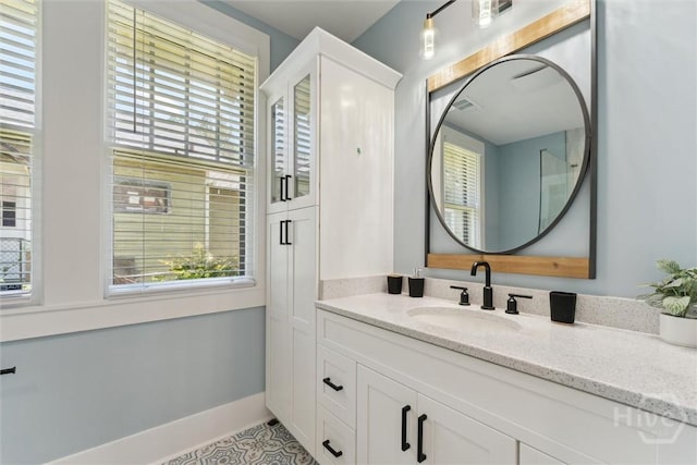 1405 E 51st St, Savannah, GA 31404 - bathroom featuring vanity and tile patterned floors