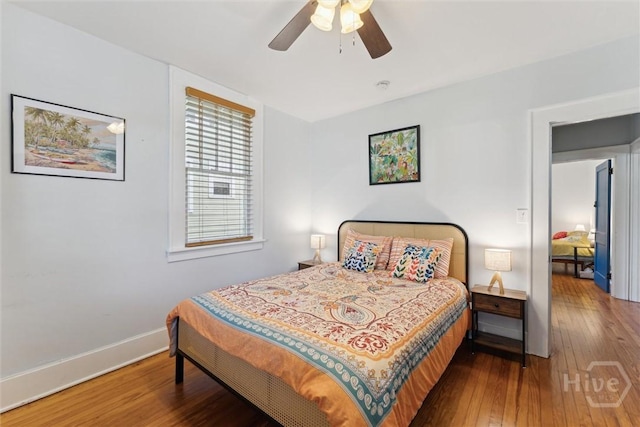 1405 E 51st St, Savannah, GA 31404 - bedroom featuring hardwood / wood-style floors and a ceiling fan