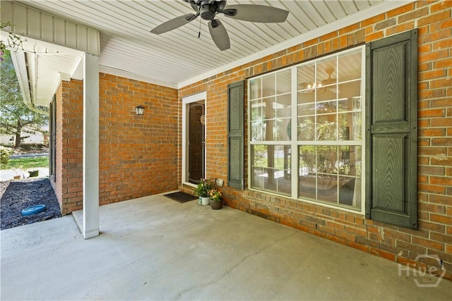 135 Trellis Way, Savannah, GA 31419 - covered porch featuring ceiling fan