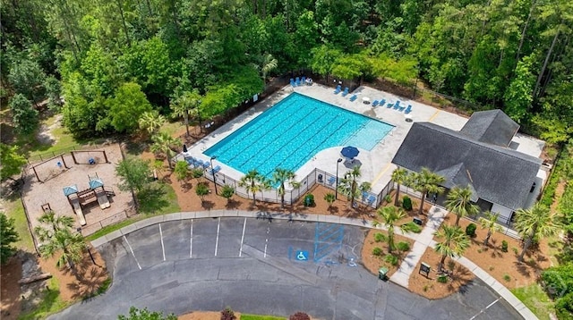 122 Tanzania Trl, Pooler, GA 31322 - aerial view of a pool