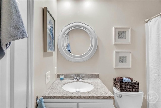13 Bryan Wood Cir, Savannah, GA 31410 - bathroom with vanity and a shower with curtain