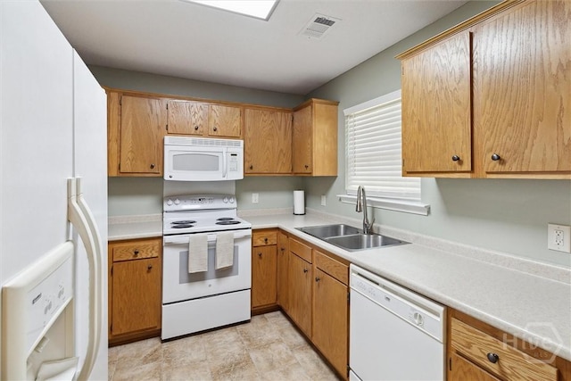 281 Barrister Cir, Guyton, GA 31312 - kitchen featuring white appliances and light countertops