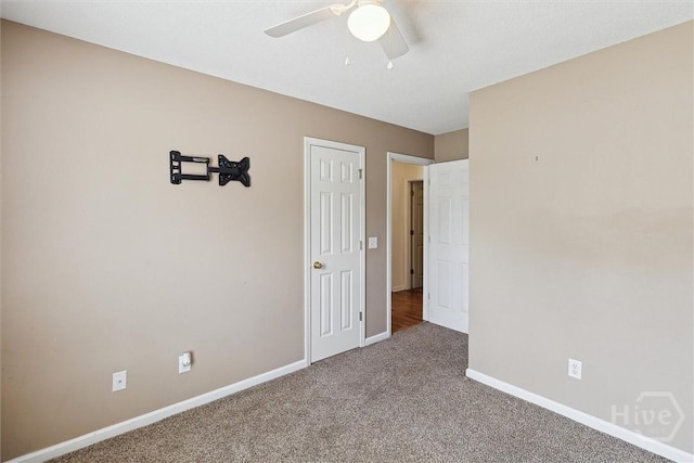281 Barrister Cir, Guyton, GA 31312 - unfurnished bedroom featuring carpet flooring and a ceiling fan
