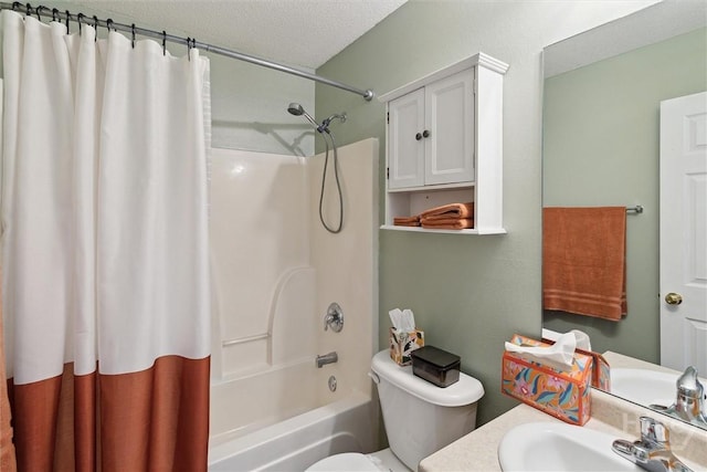 281 Barrister Cir, Guyton, GA 31312 - full bath featuring vanity, shower / bath combo with shower curtain, and a textured ceiling