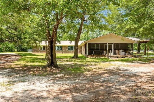2741 US Highway 80, Bloomingdale, GA 31302 - view of front facade with a sunroom