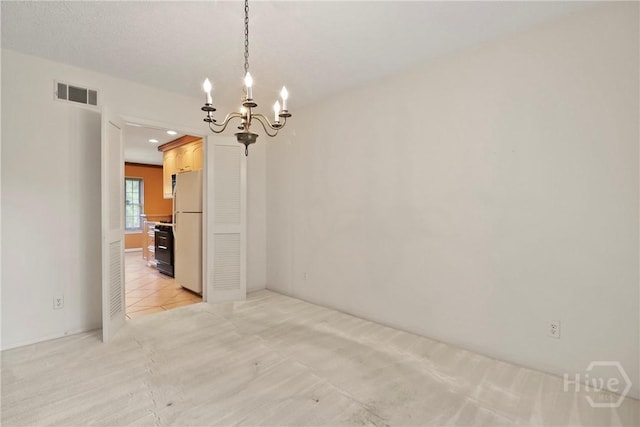 10804 Dorchester Rd, Savannah, GA 31406 - empty room with a chandelier and light carpet