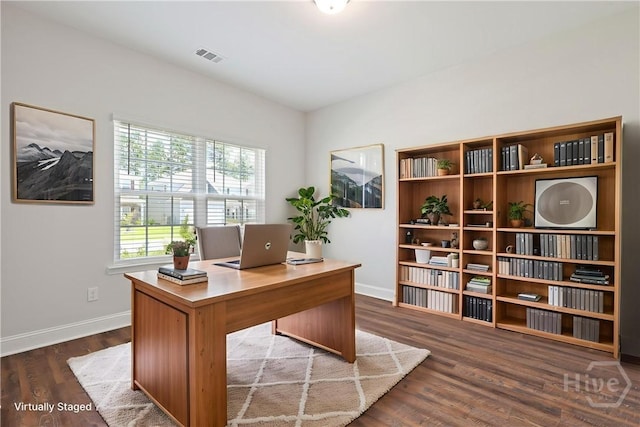 131 Guana Ln, Bloomingdale, GA 31302 - office space with baseboards and wood finished floors