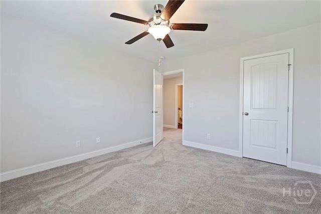 131 Guana Ln, Bloomingdale, GA 31302 - unfurnished bedroom with light colored carpet and a ceiling fan