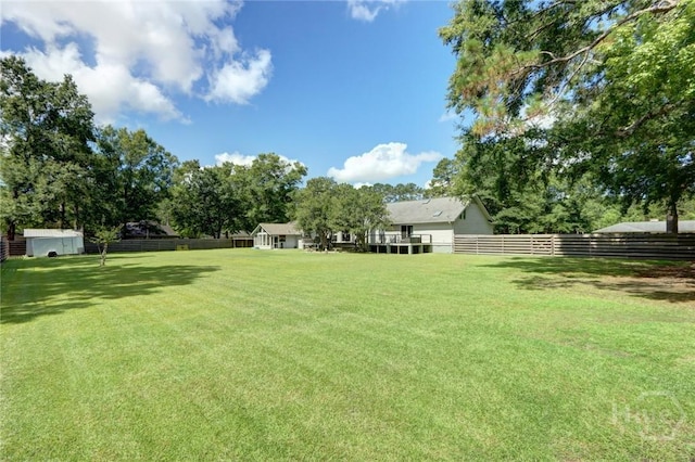 1333 La Vista Cir, Pooler, GA 31322 - fenced backyard featuring a shed