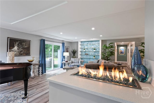 7619 Lynes Ct, Savannah, GA 31406 - living area with wood finished floors and recessed lighting