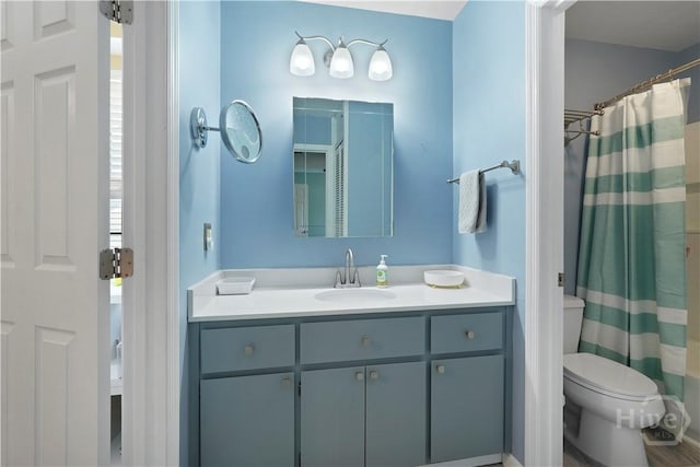 505 Pointe N Dr, Savannah, GA 31410 - full bathroom featuring vanity and a shower with curtain